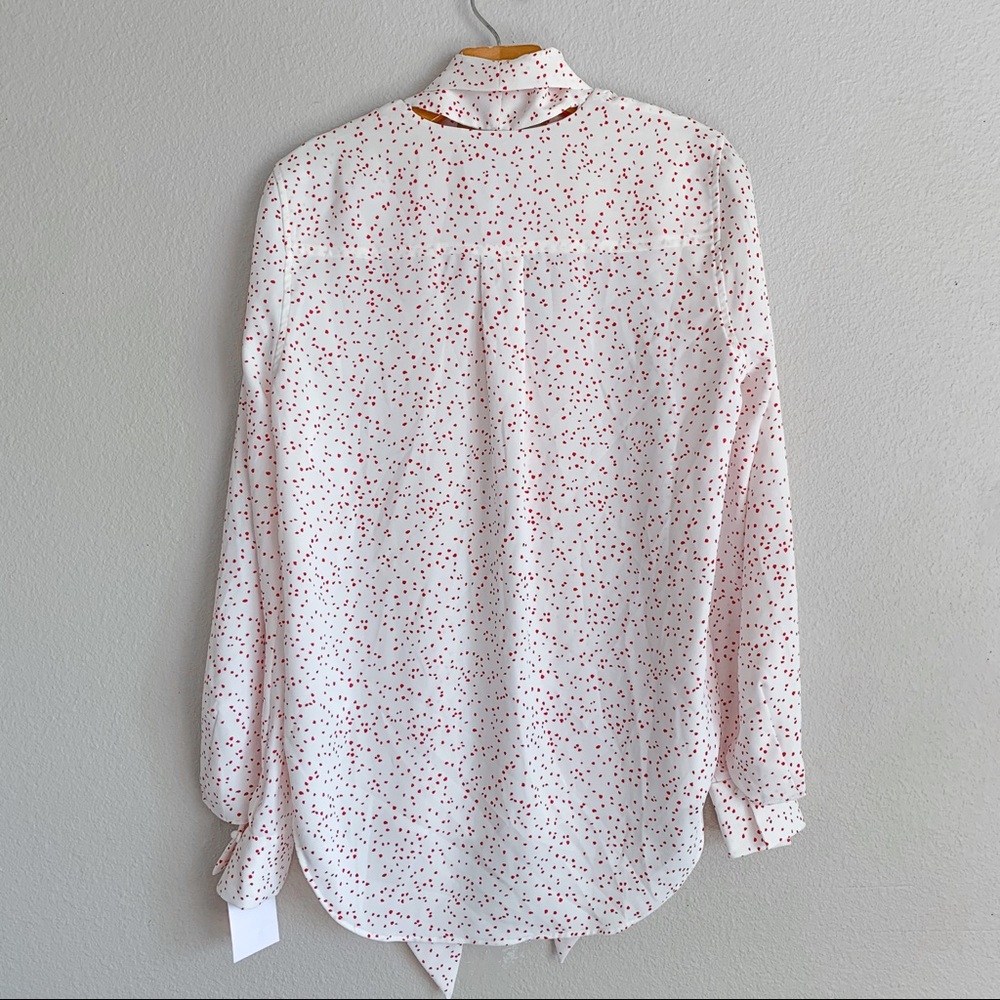 Equipment Tie Neck Blouse S - Picture 6 of 6